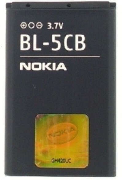 Baterie NOKIA BL-5CB , Li-ION 800 mAh, originální, bulk
