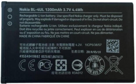 Baterie NOKIA BL-4UL Li-Ion 1200mAh, bulk, originální