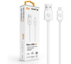 Datový kabel ALIGATOR 2A micro USB 2m, bílý