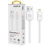 Datový kabel ALIGATOR 2A iPhone lightning 1m, bílý