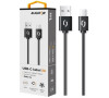 Datový kabel ALIGATOR 2A USB-C 1m, černý