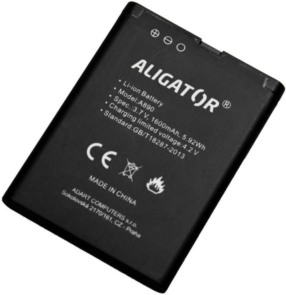 Baterie ALIGATOR A890/A900, Li-Ion 1600 mAh, originální
