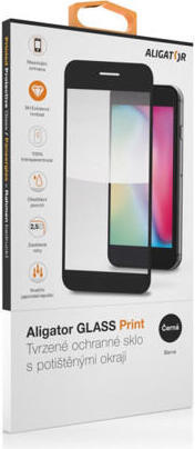 Aligator Ochrana displeje GLASS PRINT iPhone 7/8 černá