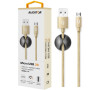 Datový kabel ALIGATOR PREMIUM 2A, Micro USB zlatý