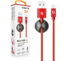 Datový kabel ALIGATOR PREMIUM 2A, Micro USB 2m červený