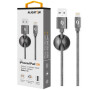 Datový kabel ALIGATOR PREMIUM 2A, Lightning černý