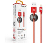 Datový kabel ALIGATOR PREMIUM 2A, Lightning červený