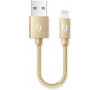 Datový kabel ALIGATOR PREMIUM 2A, Lightning 50cm zlatý