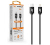 Datový kabel ALIGATOR POWER 3A, USB-C/Lightning, 1m černý