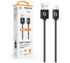 Datový kabel ALIGATOR POWER 3A, USB-C , 1m černý