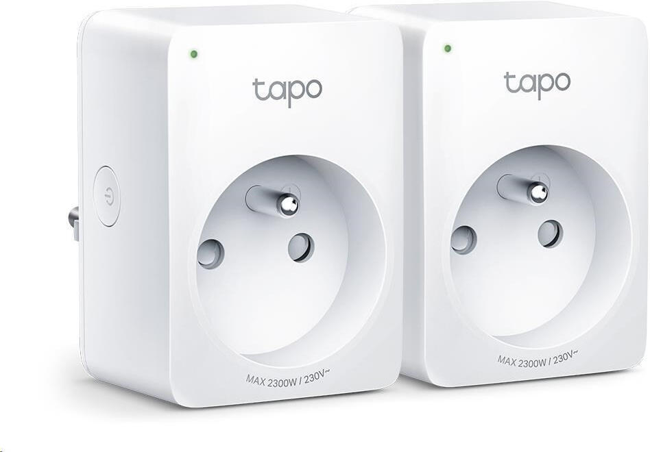 Chytrá zásuvka TP-Link Tapo P100 (2-pack) regulace 230V přes IP, Cloud, WiFi