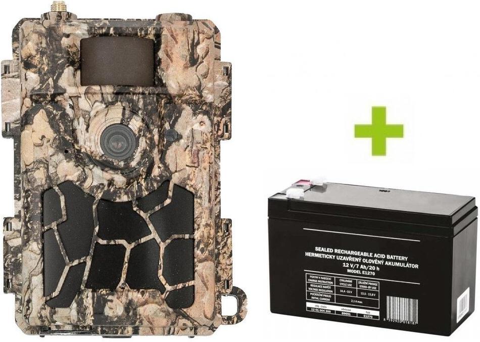 Fotopast OXE Spider 4G, externí akumulátor a napájecí kabel + 32GB SD karta
