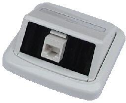 Jednozásuvka ABB TANGO 1xRJ45 cat6 UTP bílá (2423)