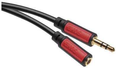 Emos JACK kabel 3,5mm stereo, vidlice - 3,5mm zásuvka 5m (SM5105)