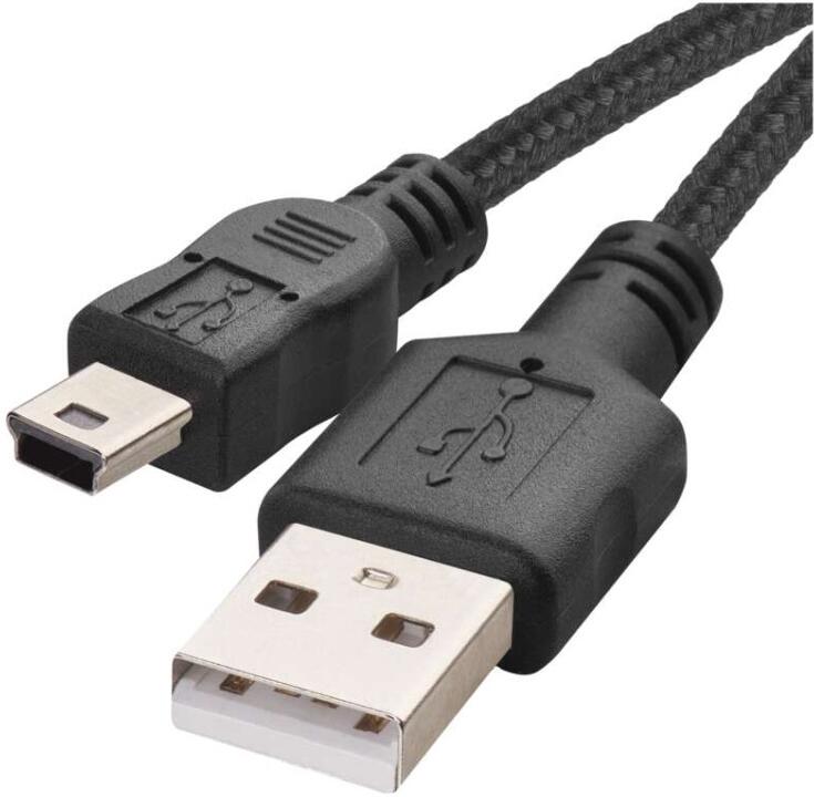 USB kabel EMOS USB 2.0 A/M - mini B/M 2m, černý