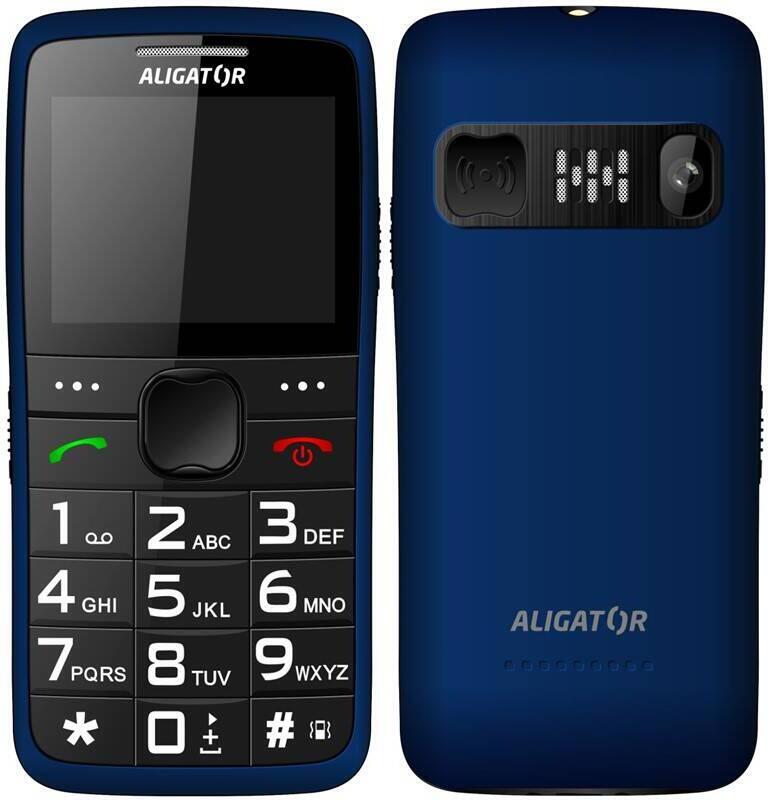ALIGATOR A675 Senior modrý + nabíjecí stojánek