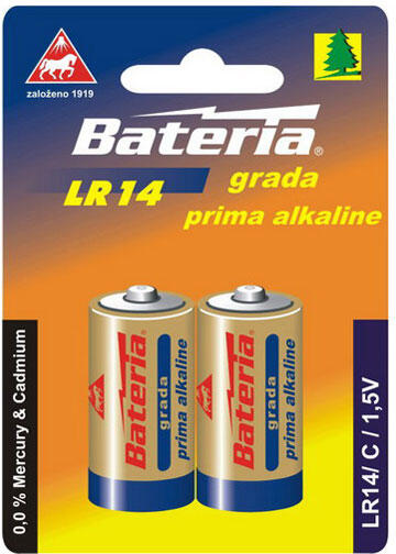 Baterie Grada Prima alkaline, C (bal. 2 ks)