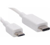 Sandberg datový kabel USB-C -> micro USB, délka 1 m, bílá (136-06)
