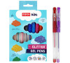 Gelové pero se třpytkami EASY GLITTER, 10 ks
