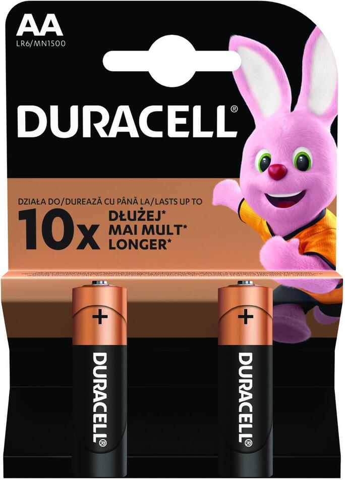 Alkalická baterie Duracell Basic AA 1500 2ks