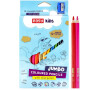 EASY Kids COLOUR JUMBO Trojhrann pastelky JUMBO s oezvatkem, 13 ks, 12 zkladnch barev + zlat
