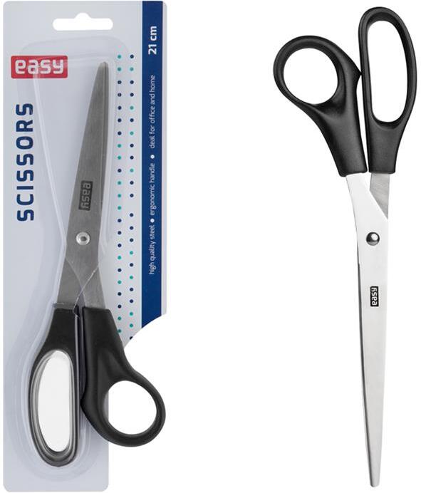 EASY Kancelářské nůžky 21 cm, plastové rukojeti