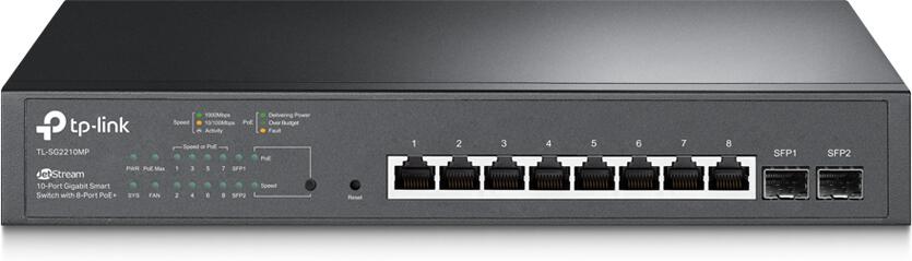 TP-Link TL-SG2210MP 8xGb 2xSFP smart rack switch 150W POE+ Omada SDN