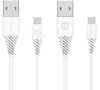 DATOVÝ KABEL SWISSTEN USB / USB-C BÍLÝ 1,5 M (7mm)