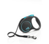 Vodítko FLEXI Black Design S pásek 5m/15kg modrá