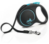 Vodítko FLEXI Black Design M pásek 5m/25kg modrá