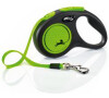 Vodítko FLEXI Neon New S pásek 5m/15kg černá/zelená