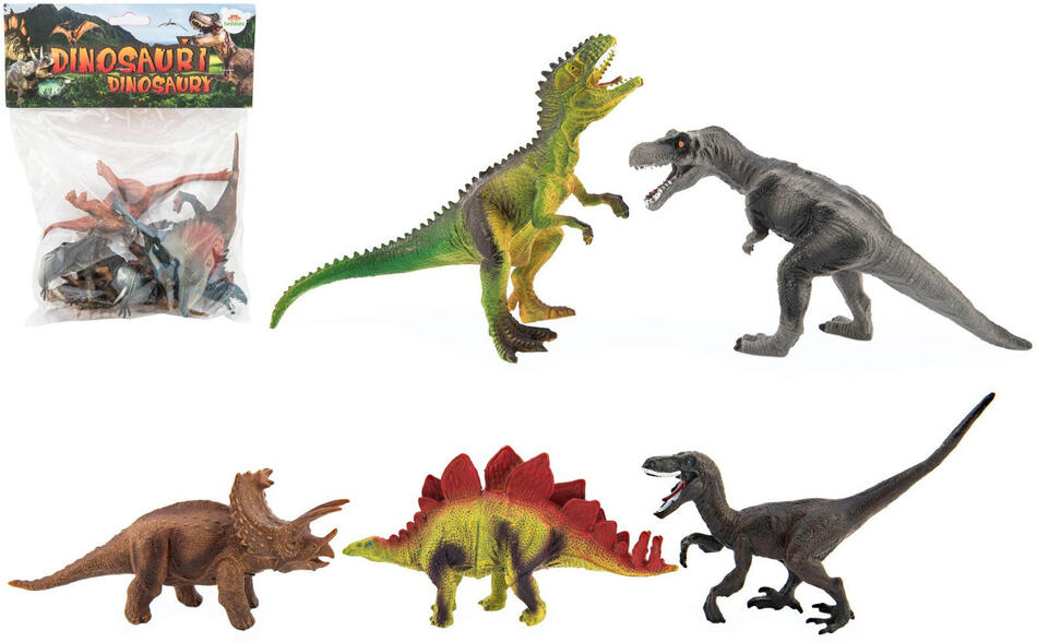 Figurky dinosaurus 15-18cm 5ks v sáčku