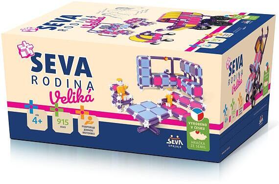 Stavebnice Seva plast Rodina Veliká 915 ks