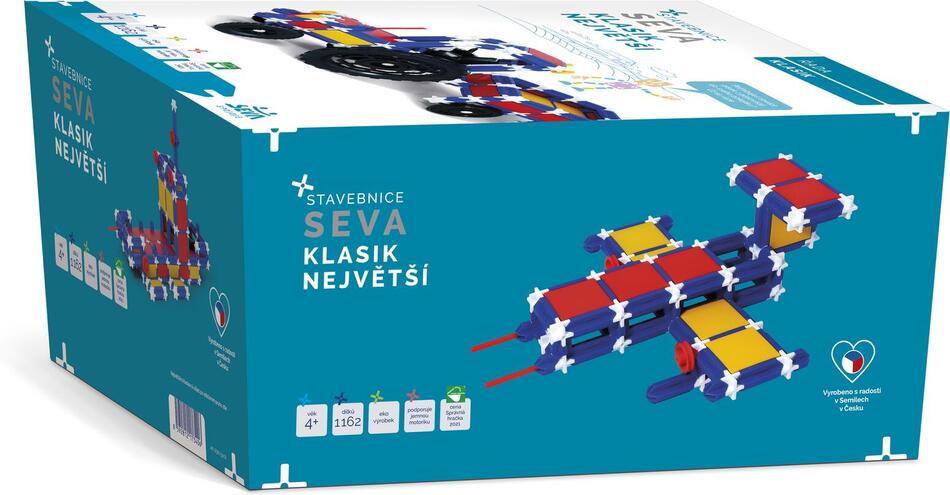 Stavebnice Seva Klasik Největší 1162 dílků