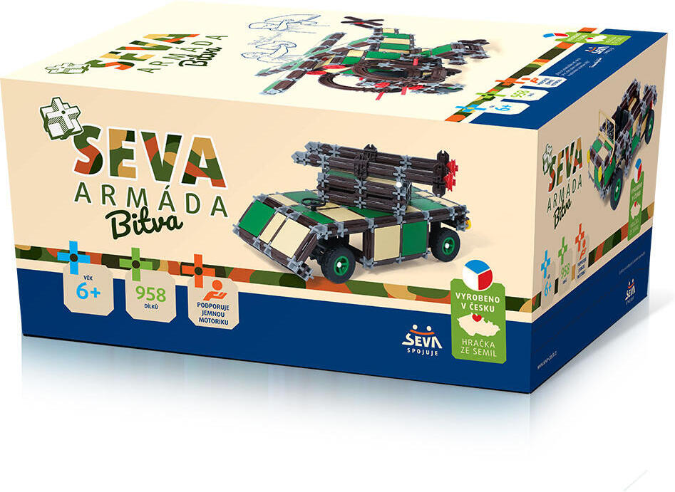 Stavebnice Seva plast Armáda Bitva 958 dílků