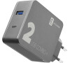 Set síťové nabíječky a USB-C kabelu Cellularline Multipower 2 Combo Plus pro notebooky i smartphony, PD 48W, černý