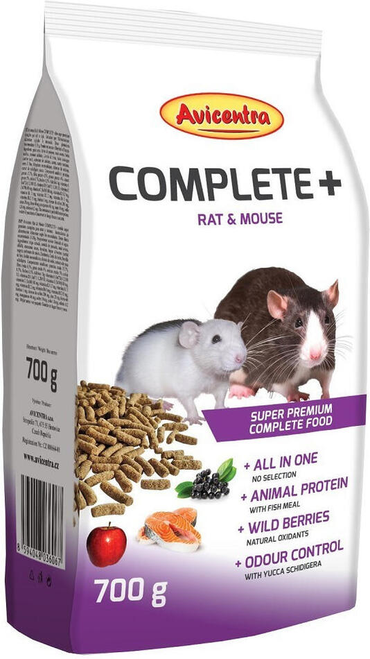 Avicentra COMPLETE+ potkan, myš 700g