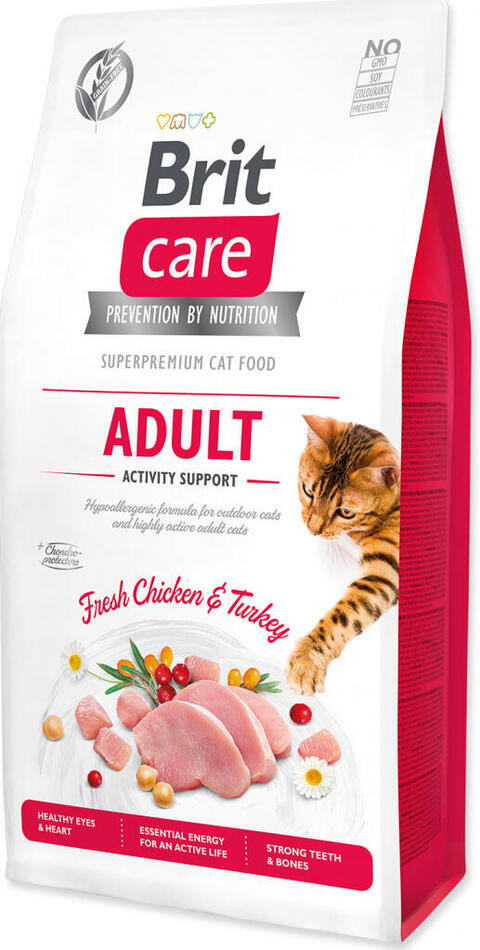 Granule pro kočky Brit Care Grain Free Adult Activity Support, 7kg