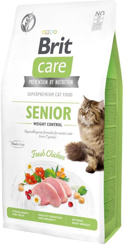 Granule pro kočky Brit Care Grain Free Senior Weight Control, 7kg