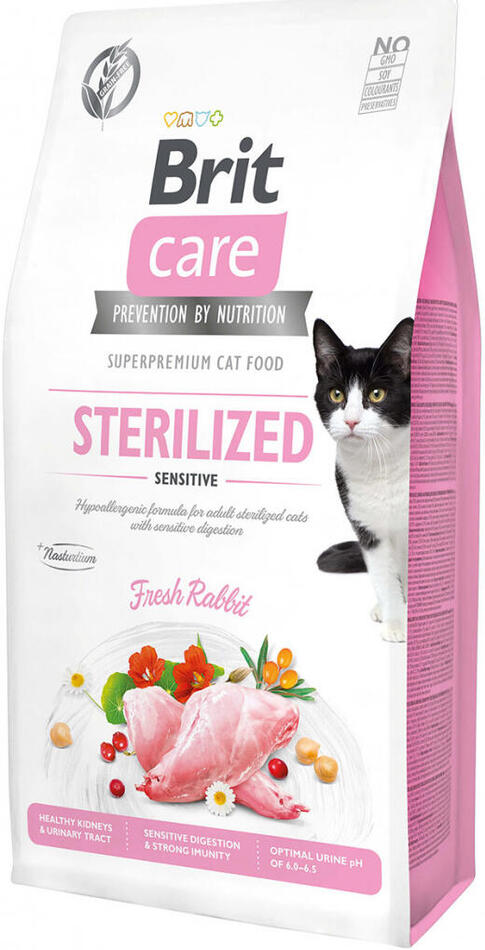 Granule pro kočky Brit Care Grain Free Sterilized Sensitive, 7kg