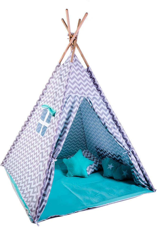 Hračka G21 stan Teepee Jezerní království, tyrkysové