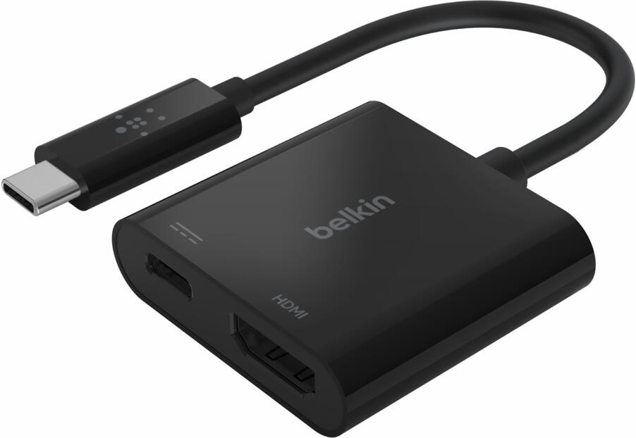 Belkin USB-C adaptér na HDMI + 60W napájení, černá (AVC002btBK)