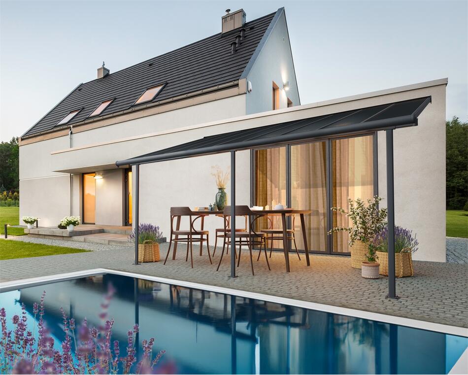 Pergola Palram - Canopia Capri 5400, antracit, 3 x 5,46 m