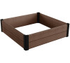 Vyvýšený záhon Keter MAPLE SQUARE 106 × 32 × 106 cm, hnědý