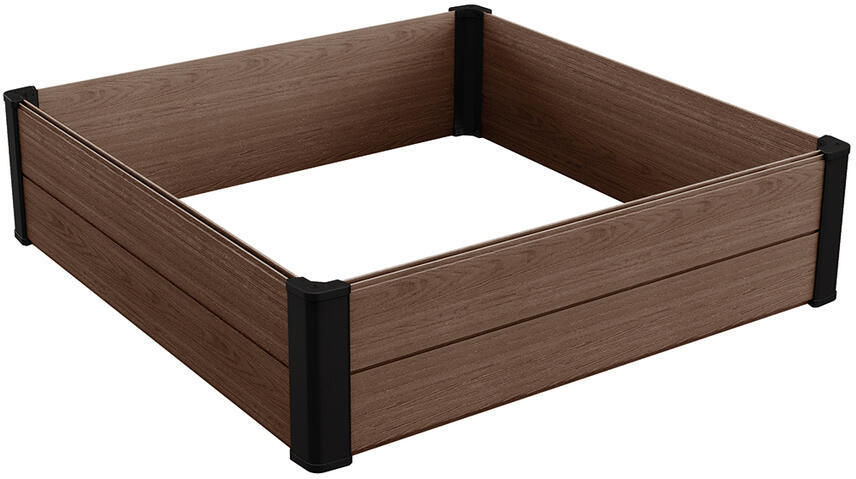 Vyvýšený záhon Keter MAPLE SQUARE 106 × 32 × 106 cm, hnědý