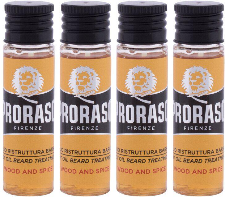 Olej na vousy PRORASO Wood & Spice Hot Oil Beard Treatment, 68 ml
