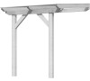 Dřevěná pergola KARIBU CLASSIC 2A bílá / čirý PC 10 mm