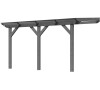 Dřevěná pergola KARIBU CLASSIC 2B šedá / čirý PC 10 mm