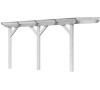 Dřevěná pergola KARIBU CLASSIC 2B bílá / čirý PC 10 mm