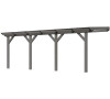 Dřevěná pergola KARIBU CLASSIC 3C šedá / čirý PC 10 mm